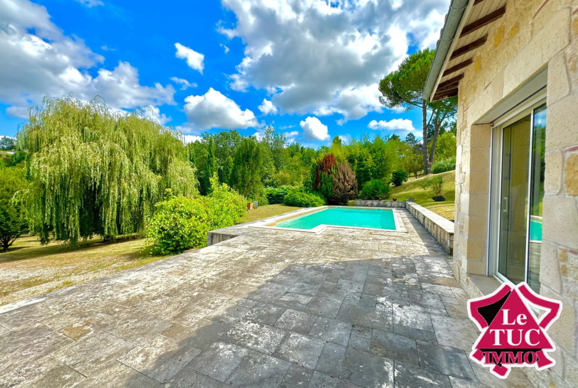 Maison contemporaine avec piscine et jardin de 5111 m² à Penne d'Agenais 