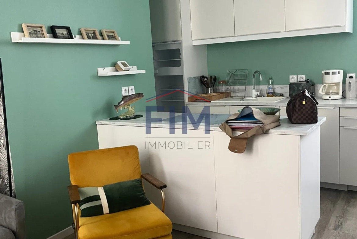 Appartement F2 à vendre meublé en hyper centre de Dieppe 