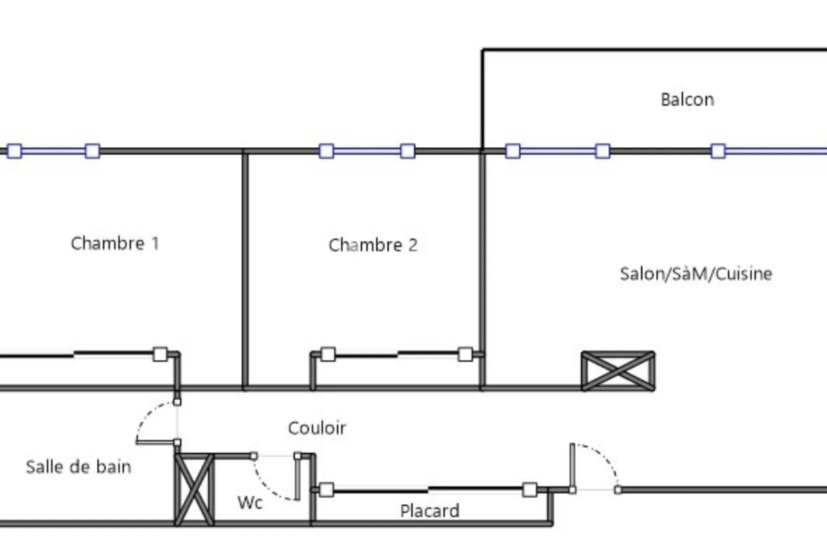 Superbe appartement T3 de 66 m² avec garage à Mérignac (33700) 