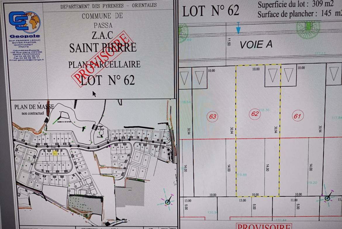 Terrain constructible de 309m² à Passa à vendre pour 79 000 € 