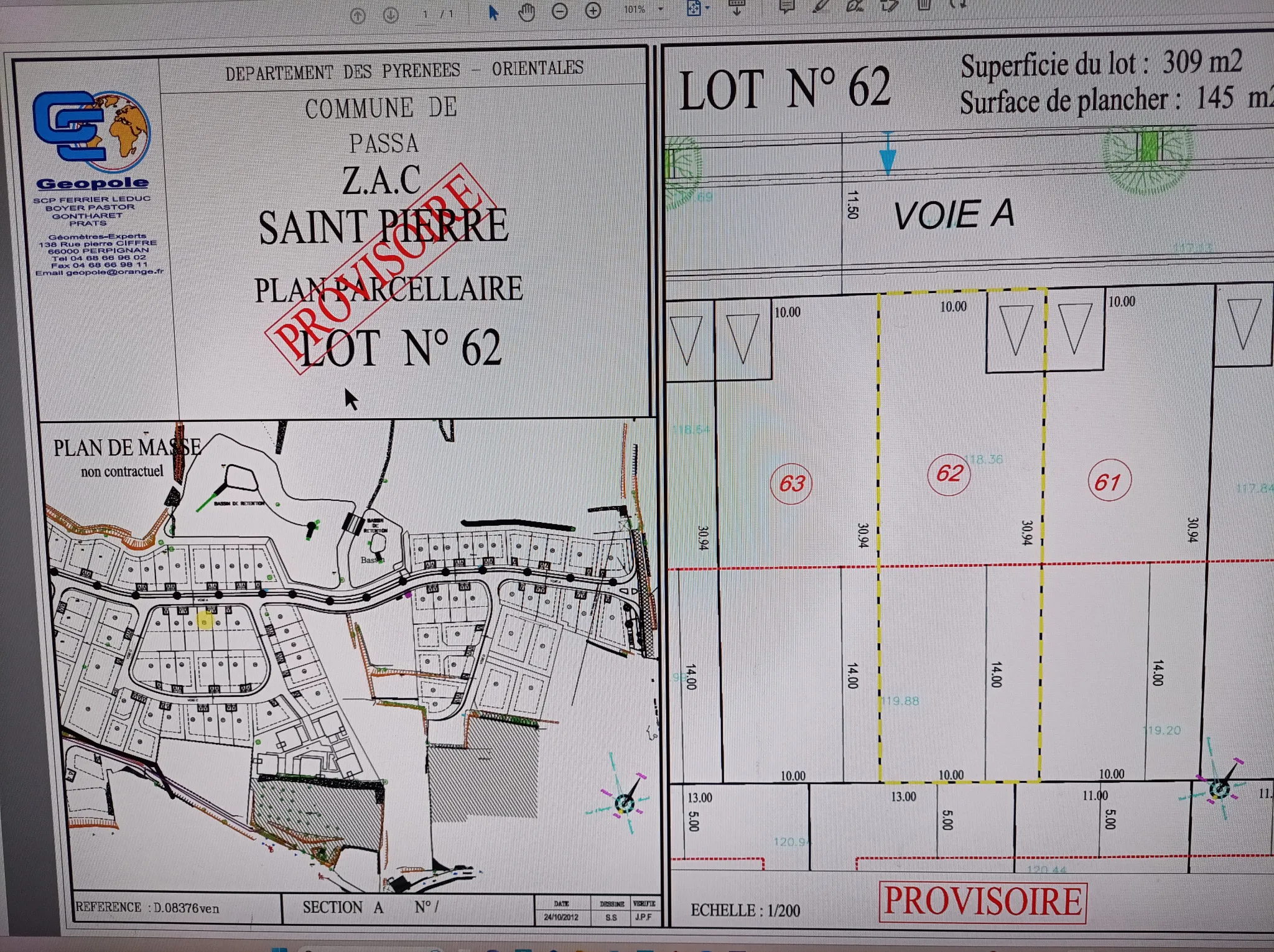 Terrain constructible de 309m² à Passa à vendre pour 79 000 € 