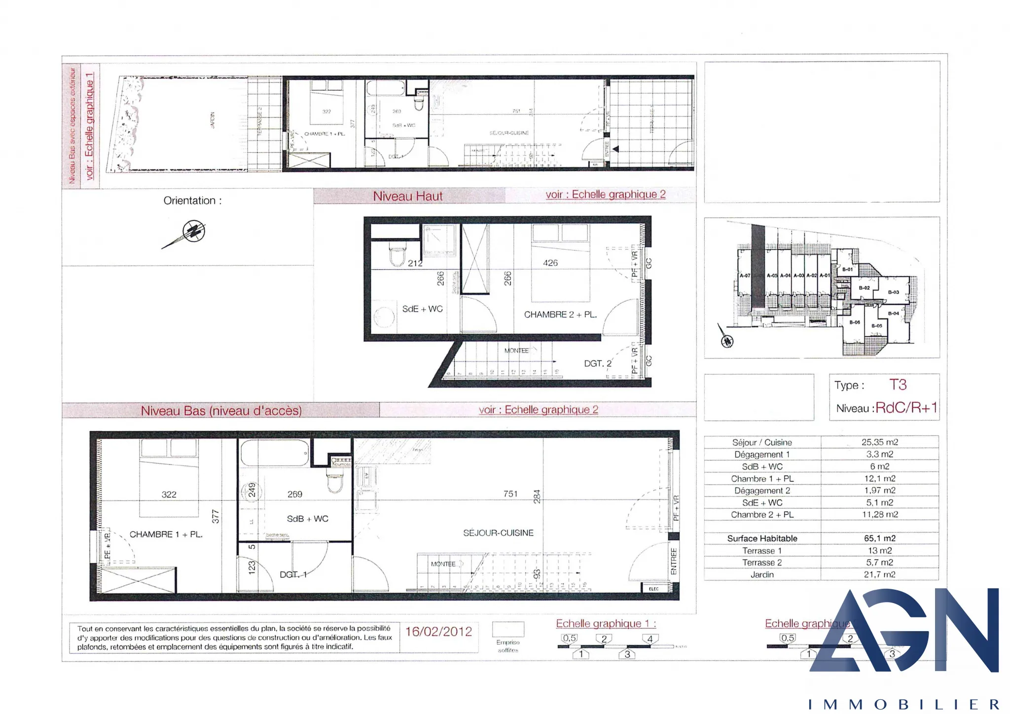 À vendre : Appartement duplex 3 pièces 65 m² à Juvignac avec jardin et garage 