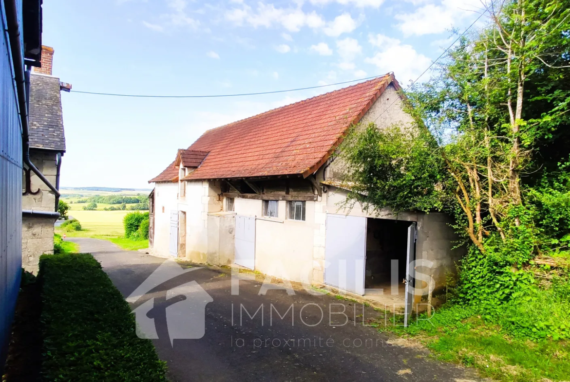 Maison à vendre à Palluau sur Indre : 3 chambres et grandes dépendances 