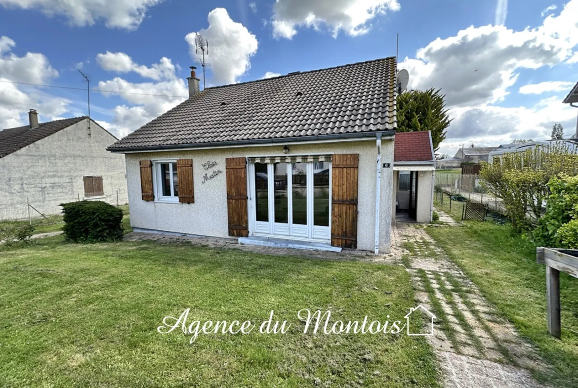 Pavillon à vendre entre Bray et Nogent, 2 chambres, jardin 