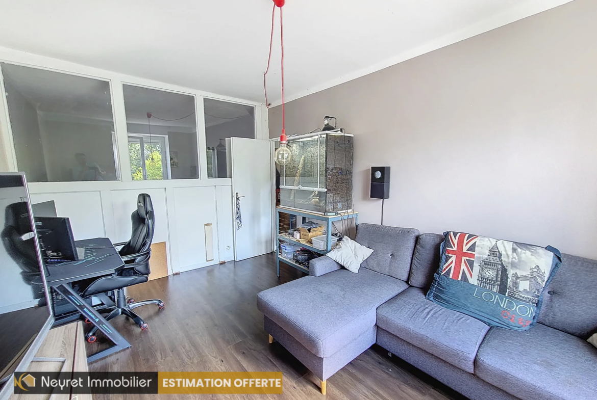 À vendre : Appartement T2 Bis de 75 m² à Vernaison, lumineux et rénové 