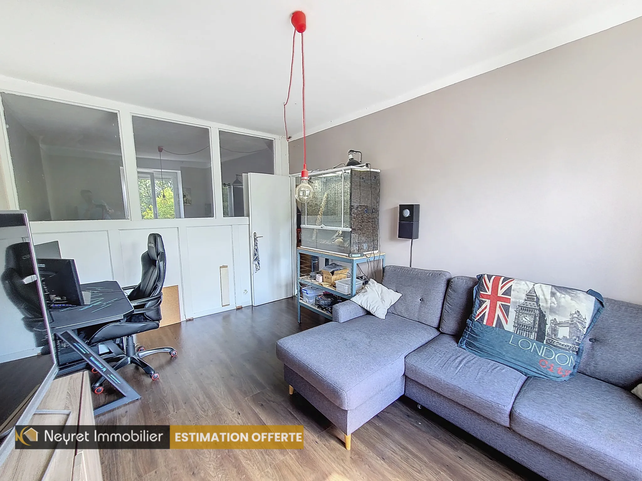 À vendre : Appartement T2 Bis de 75 m² à Vernaison, lumineux et rénové 