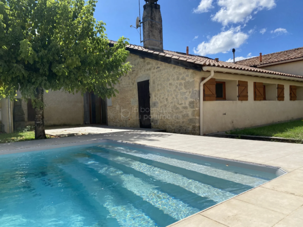 Maison en pierre de 136 m² avec piscine à Bernos-Beaulac