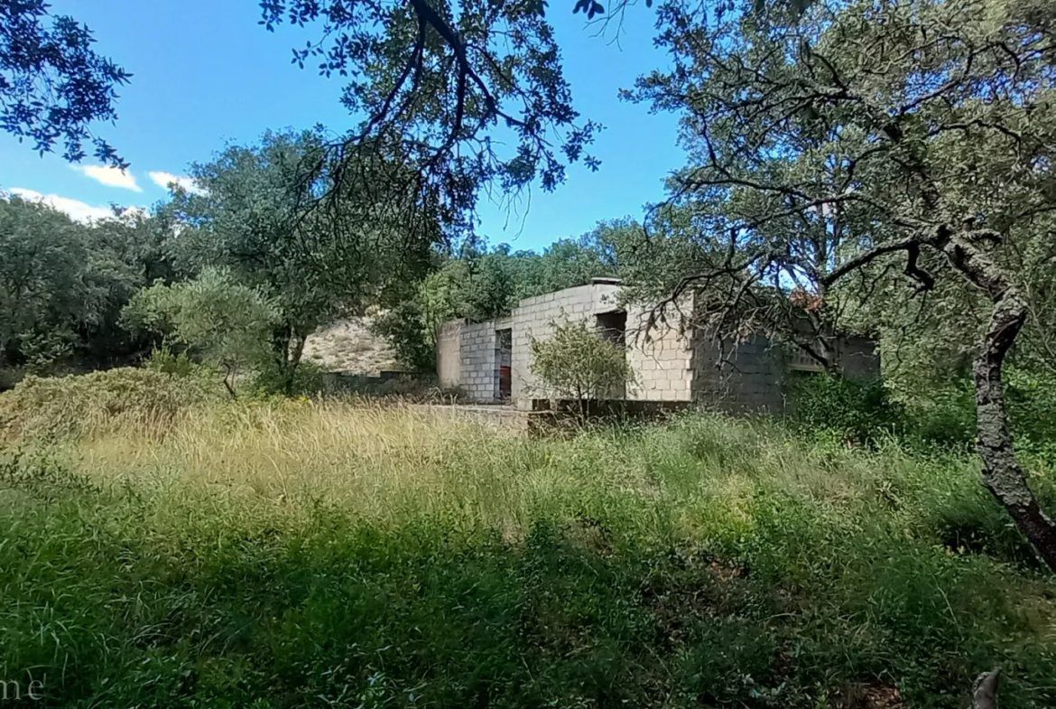 Terrain de loisirs à vendre entre Uzès et Saint Maximin 