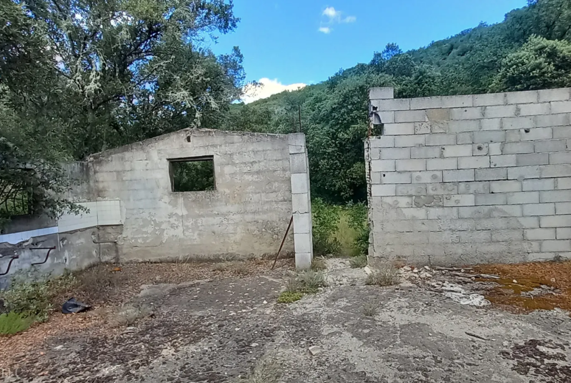 Terrain de loisirs à vendre entre Uzès et Saint Maximin 