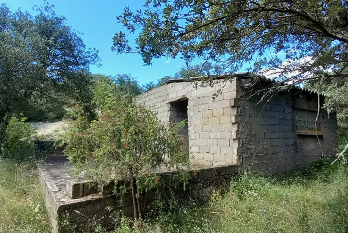 Terrain de loisirs à vendre entre Uzès et Saint Maximin 