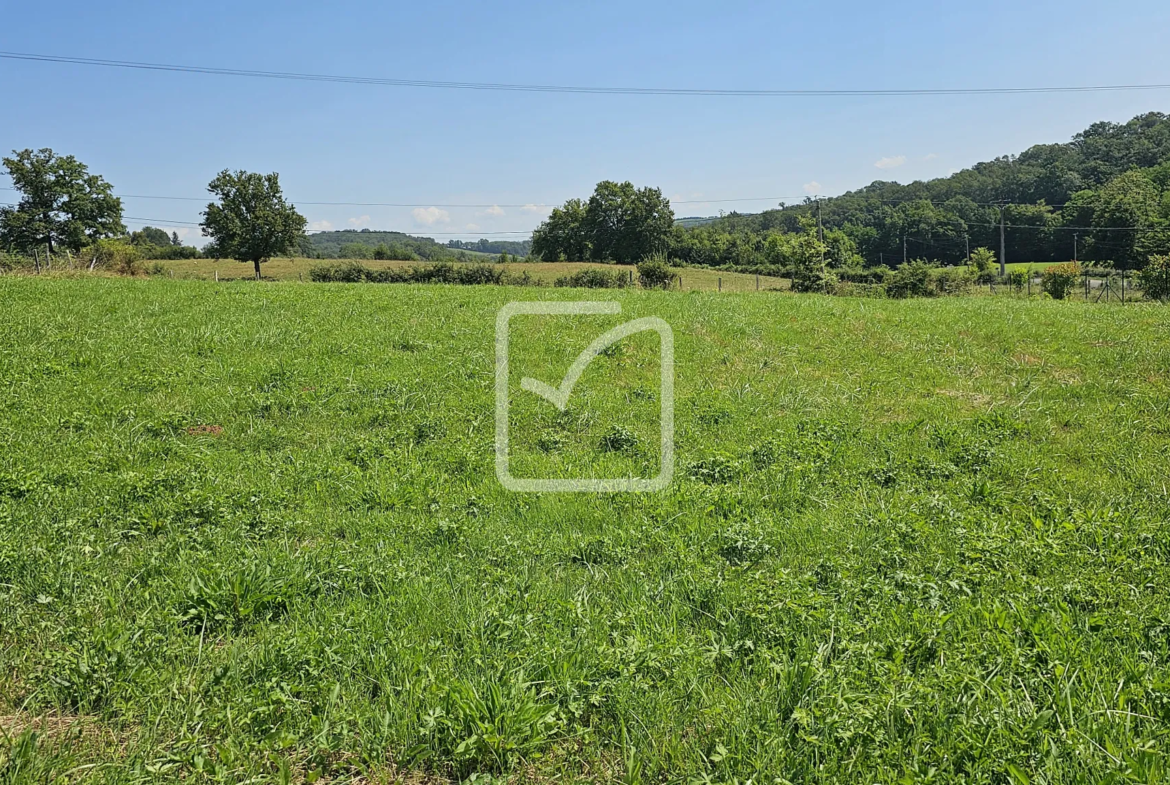 Terrain constructible de 1200 m² à Mansac à vendre 