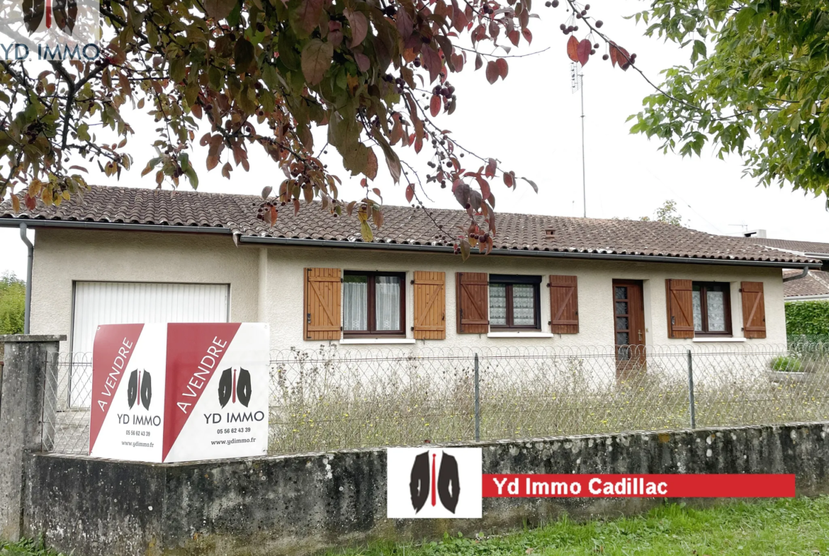 Maison à rénover à Cadillac sur Garonne - Proche commodités avec jardin 