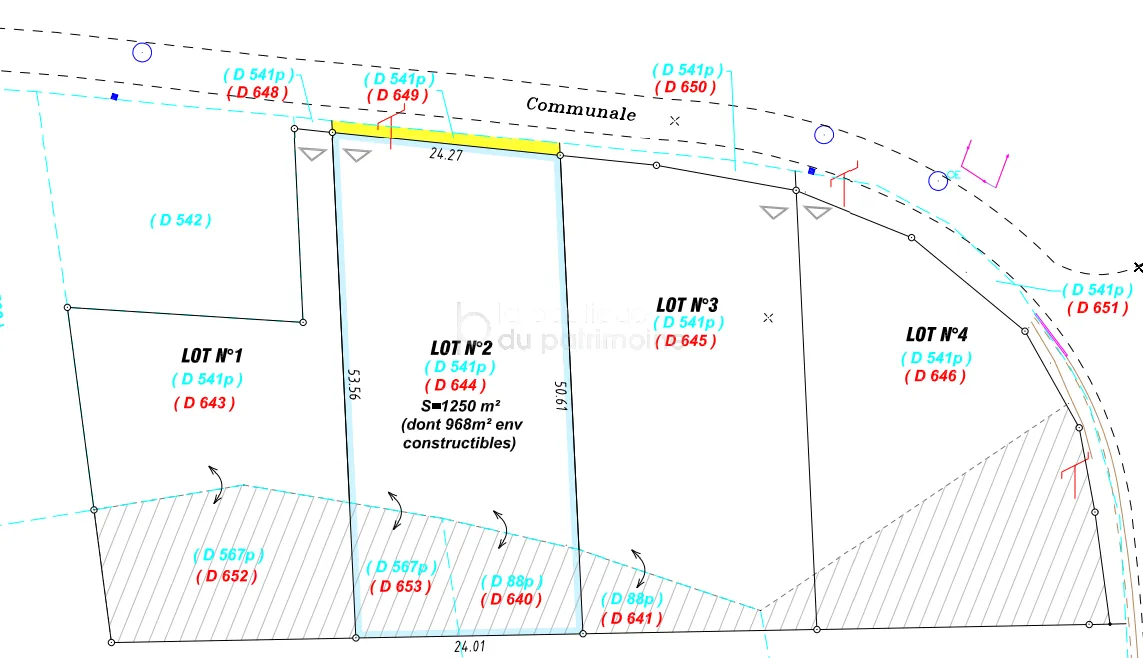 Terrain libre constructeur de 1250 m² à Savignac 