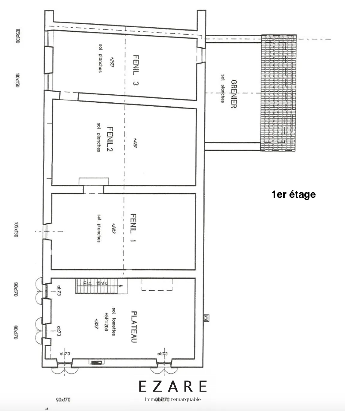 Bâtiment à rénover à Merceuil sur 3530 m² 