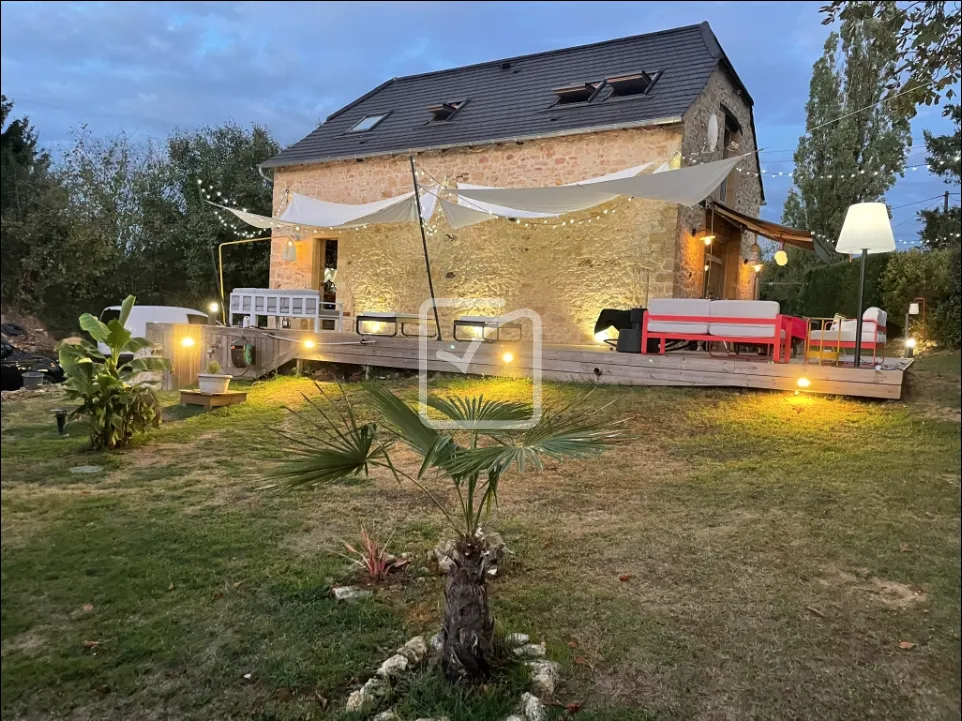 Maison en Pierre Rénovée entre Sarlat et Gourdon avec Jardin 