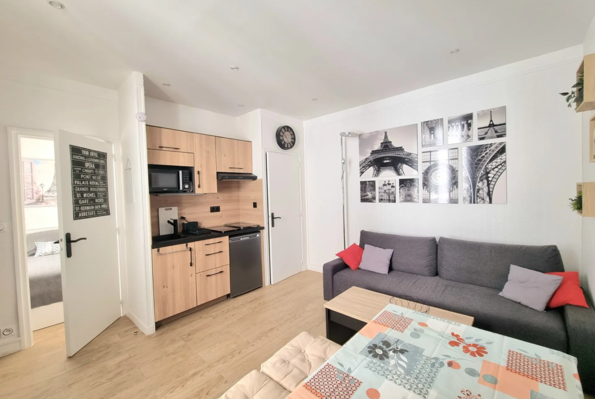 À vendre : Studio meublé de 24,70 m² à Paris 14ème 