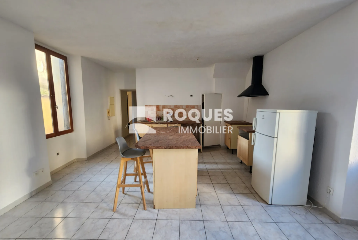 À vendre : Appartement 4 pièces au centre de Lodève, 74 m² plus terrasse 