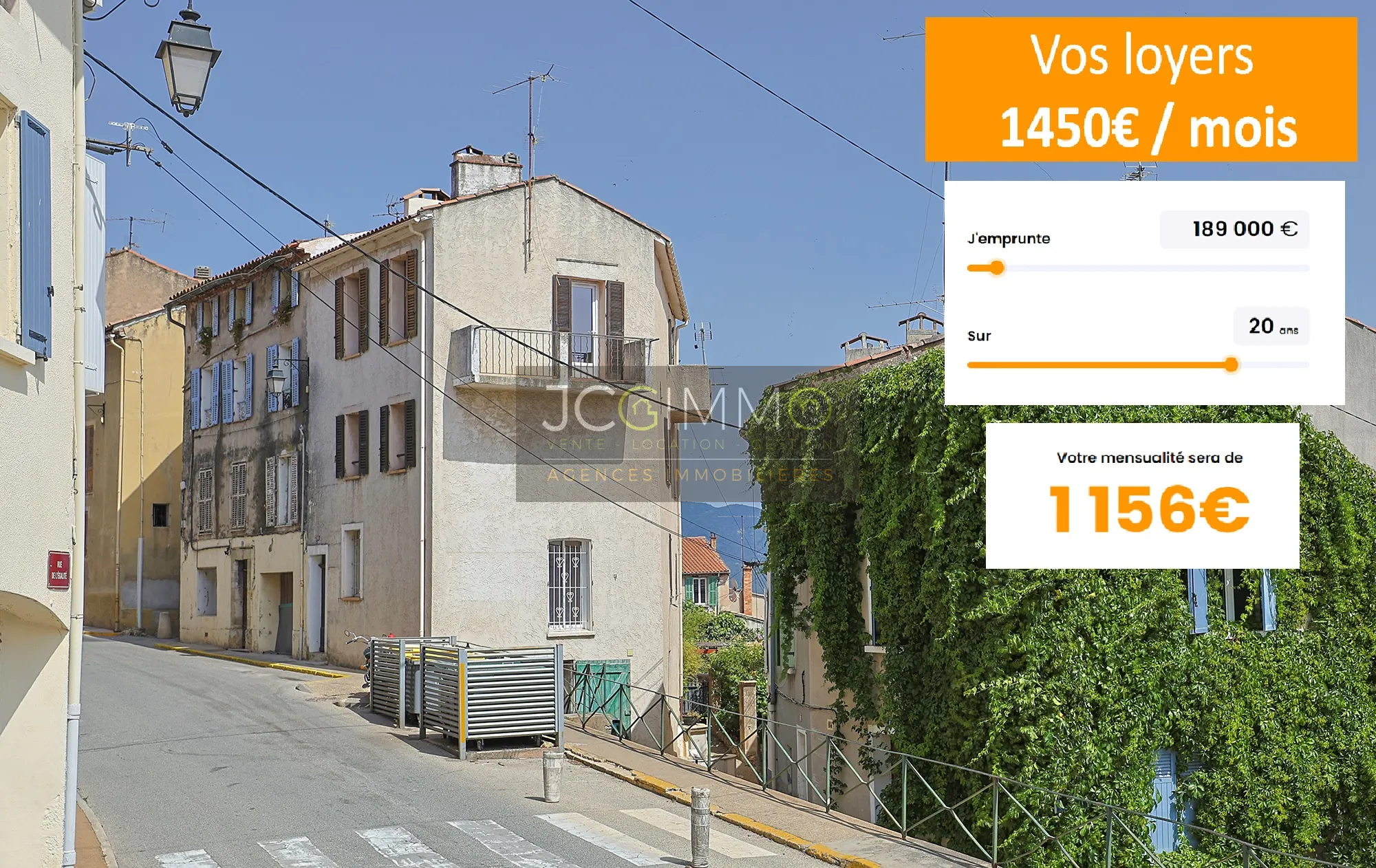 Immeuble à Carnoules avec 3 appartements - Rentabilité de 9,2% 