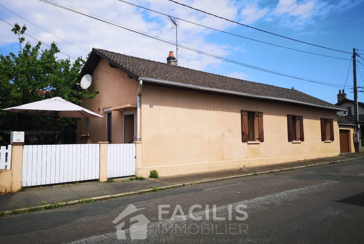 À vendre : Maison de 99 m² au Creusot avec jardin et garage 