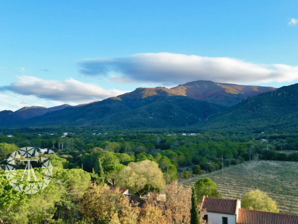 Terrain constructible avec vue sur les Albères à Laroque des Albères