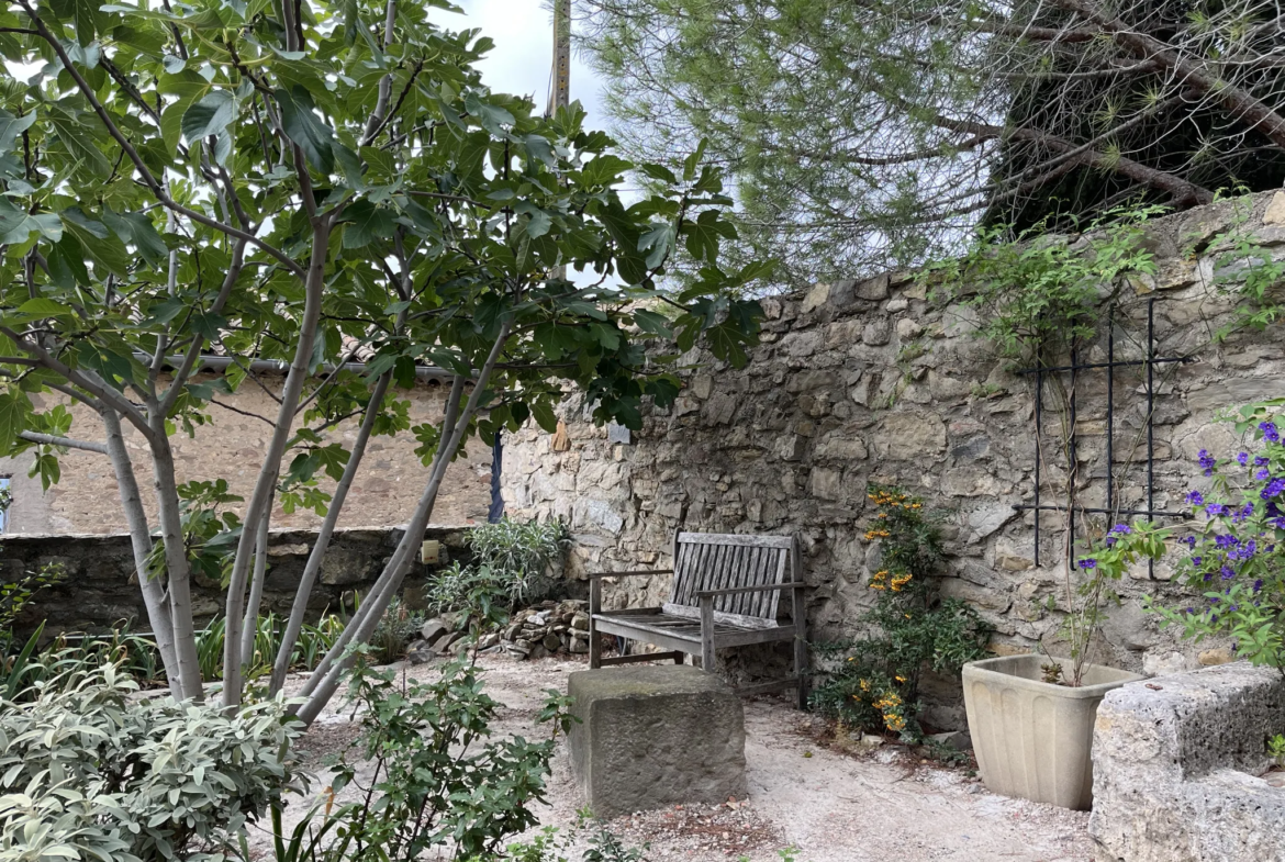 Maison de caractère à Argens-Minervois avec grand jardin 