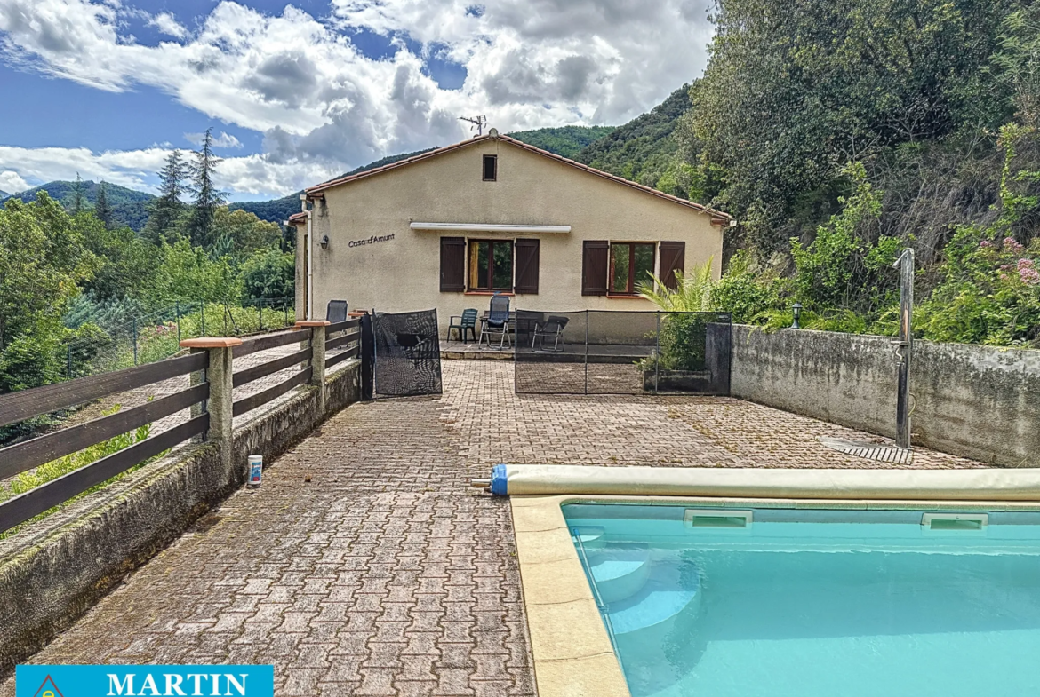 Villa à vendre à Arles sur Tech avec piscine 