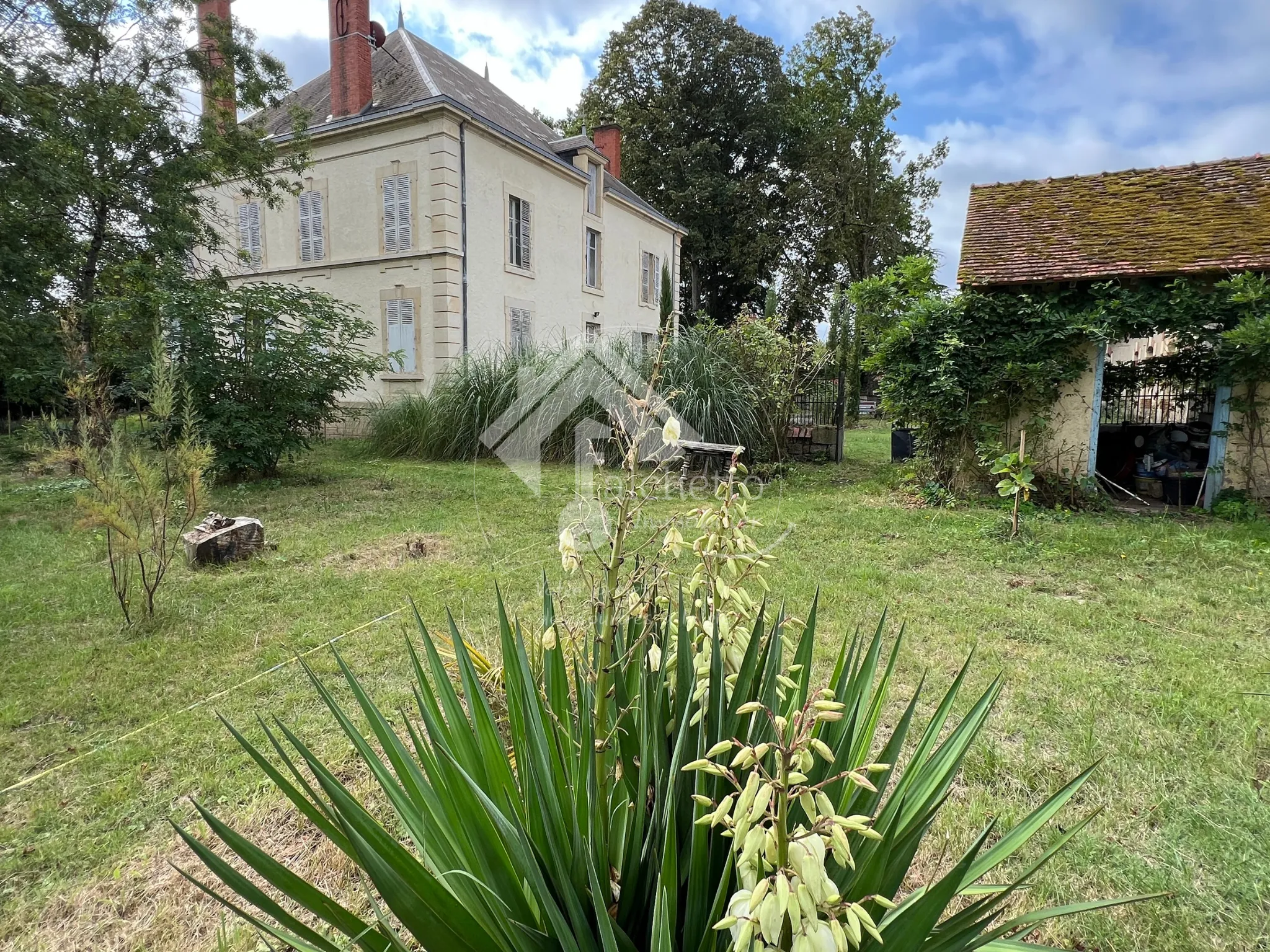 Maison de maître à Mornay-sur-Allier : 6 chambres et piscine sur 4930 m² 