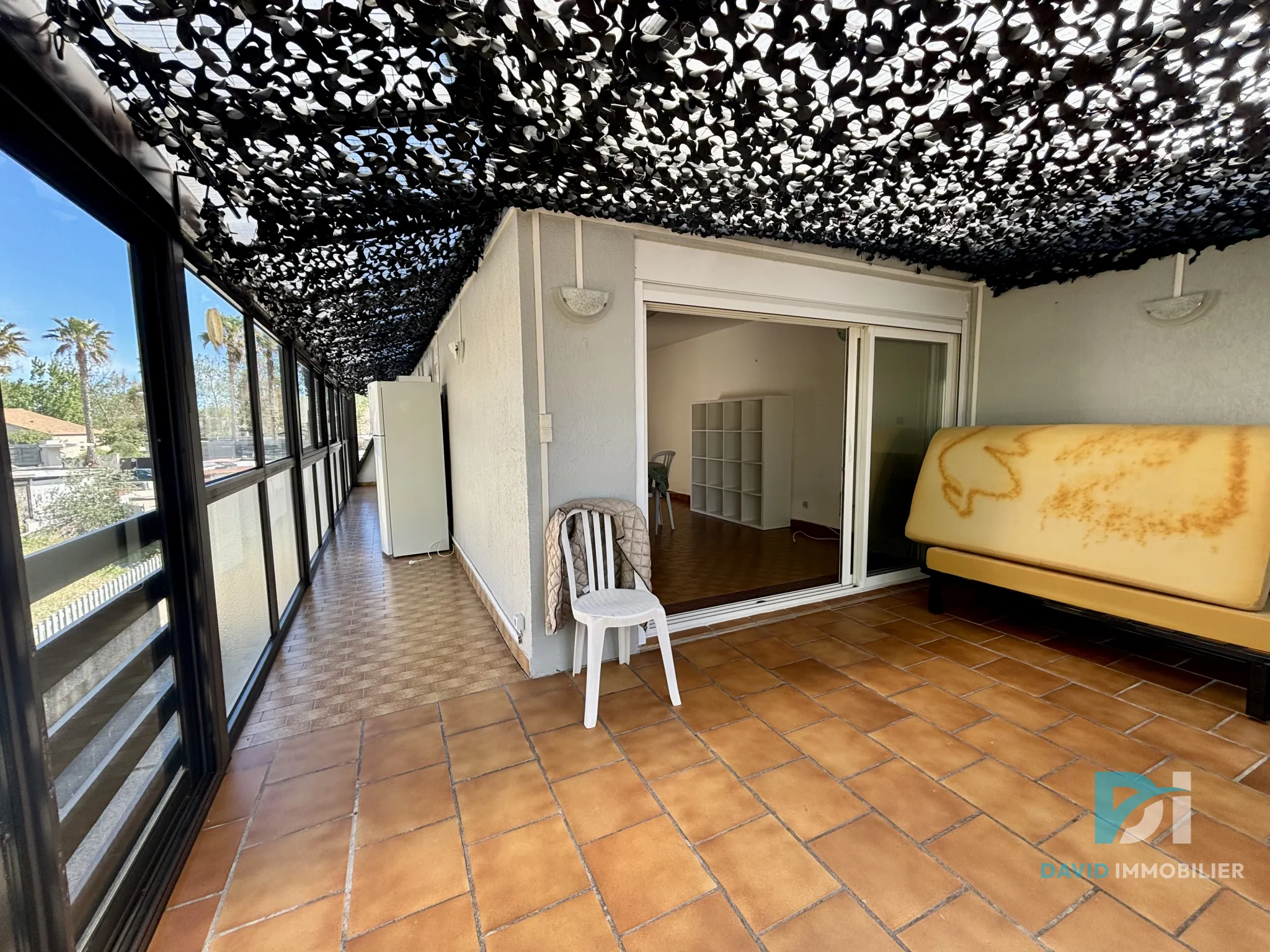 À vendre : Appartement T2 avec véranda à Marseillan Plage 