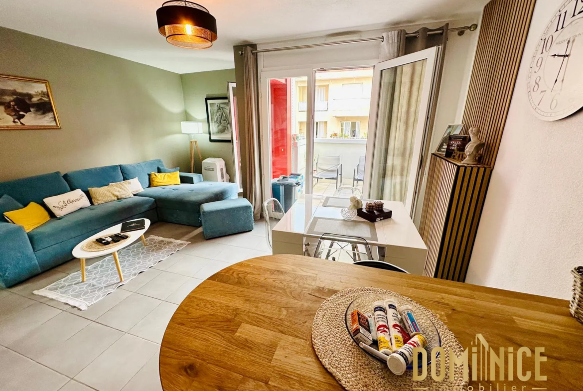 Appartement T2 de 44 m² à Nice avec terrasse et garage 