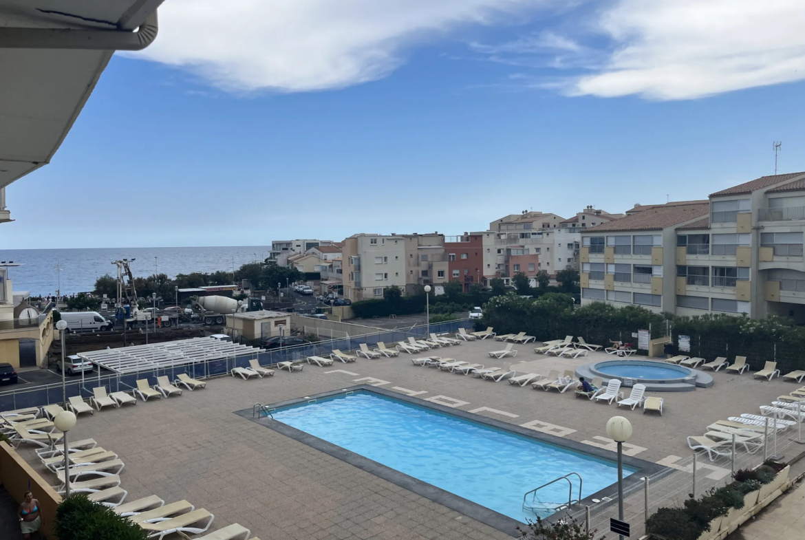 Agréable studio cabine avec vue mer à Le Cap d'Agde 