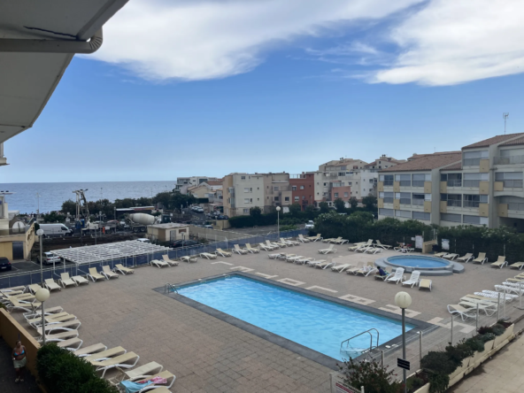 Agréable studio cabine avec vue mer à Le Cap d'Agde