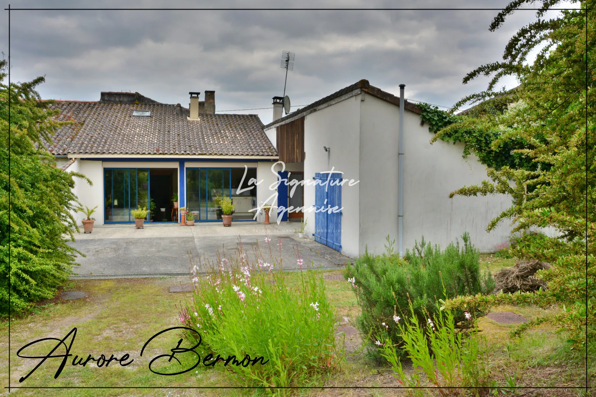 Maison rénovée avec terrasse à Caubeyres 