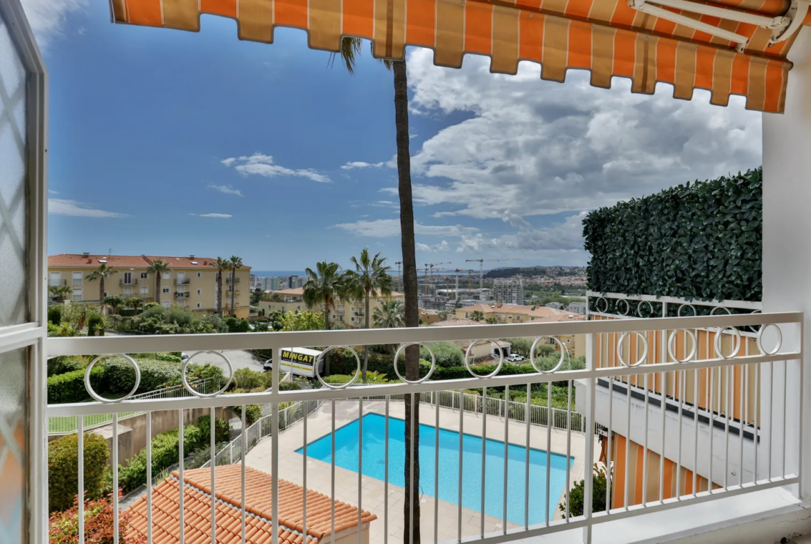 Bel appartement 2 pièces à Nice Ouest avec vue mer 