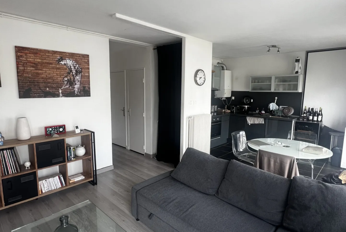 T2 de 46 m² meublé avec balcon à Brest 