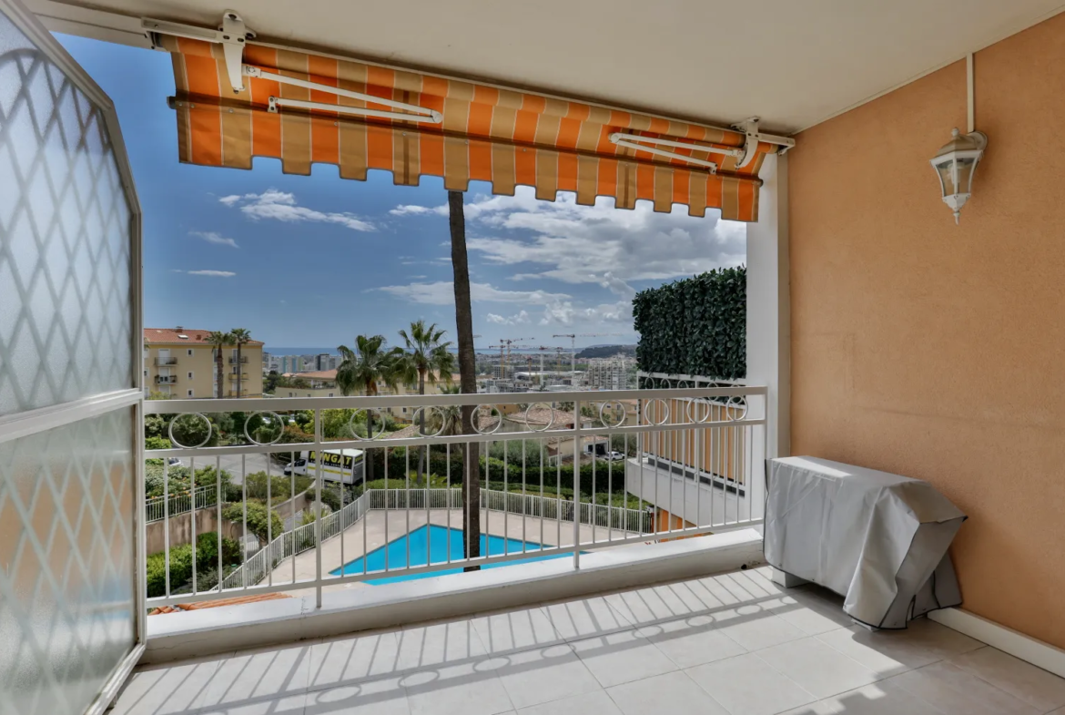 Bel appartement 2 pièces à Nice Ouest avec vue mer 