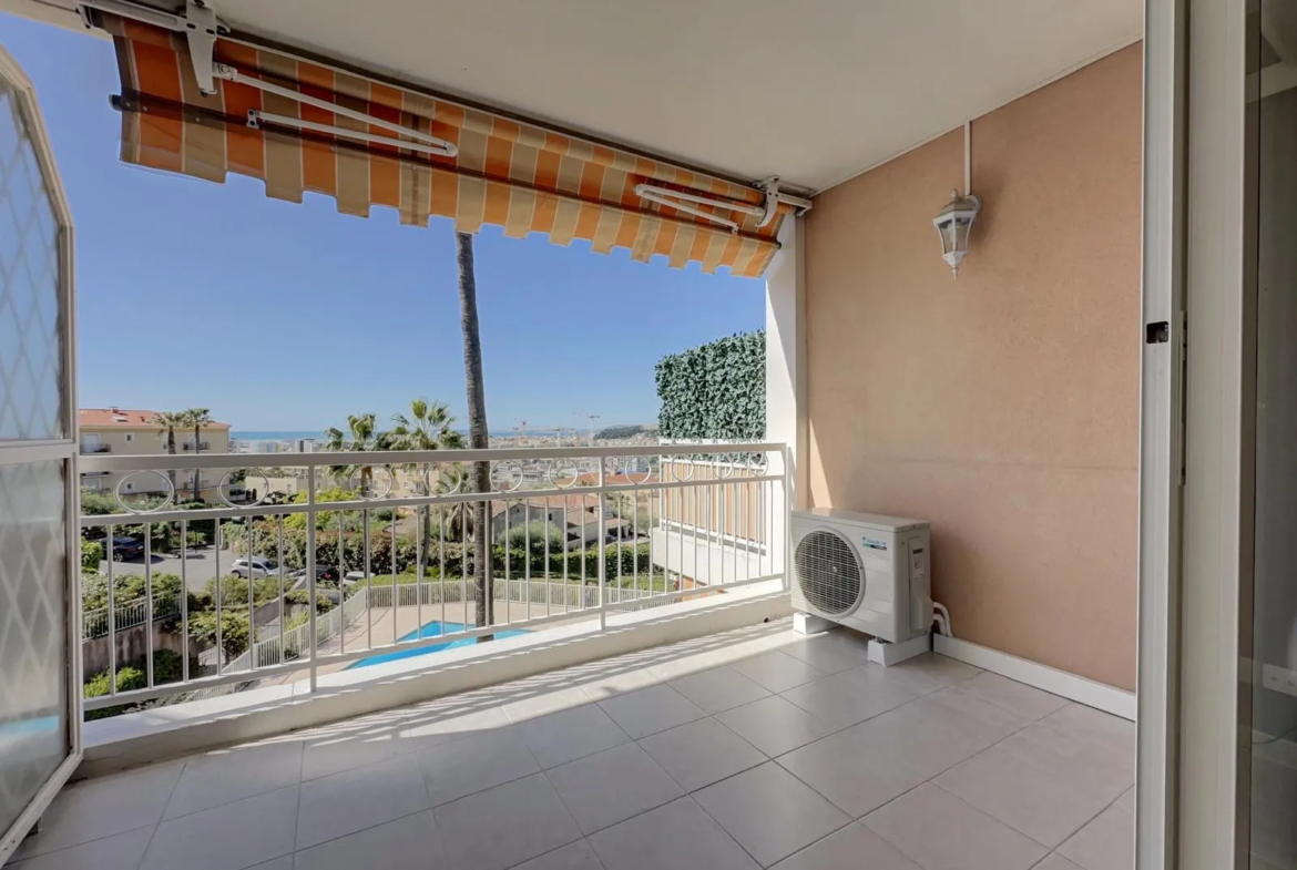 Bel appartement 2 pièces à Nice Ouest avec vue mer 