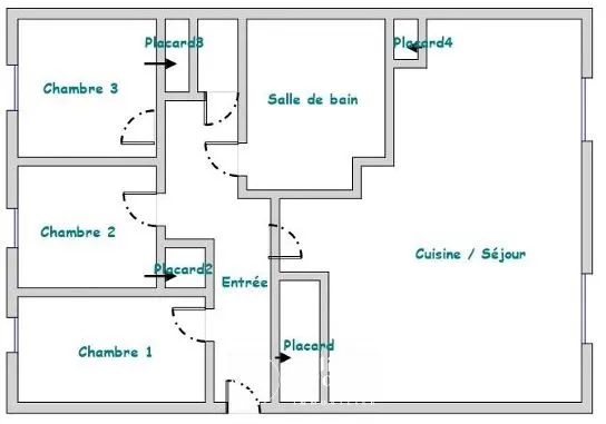 À vendre bel appartement T4 dans le quartier Prémartine au Mans 