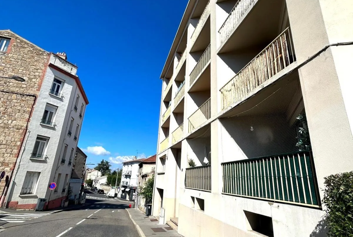 Appartement F2 rénové avec cave et garage en option à Saint-Étienne 