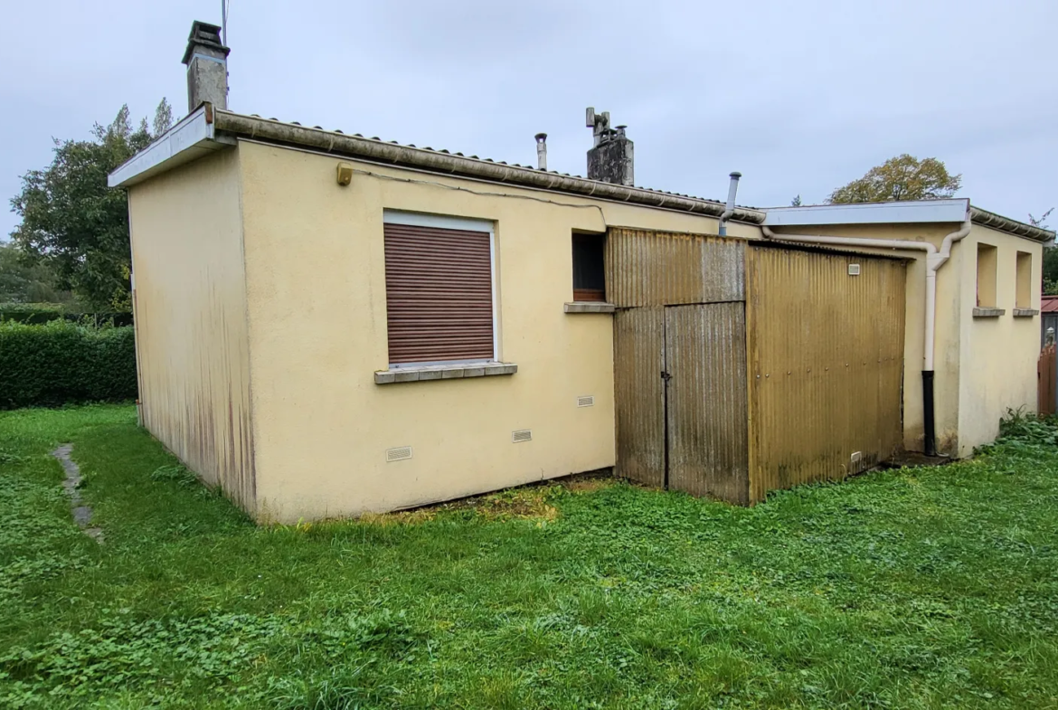 Pavillon à rénover près d'Abbeville avec logement complémentaire 