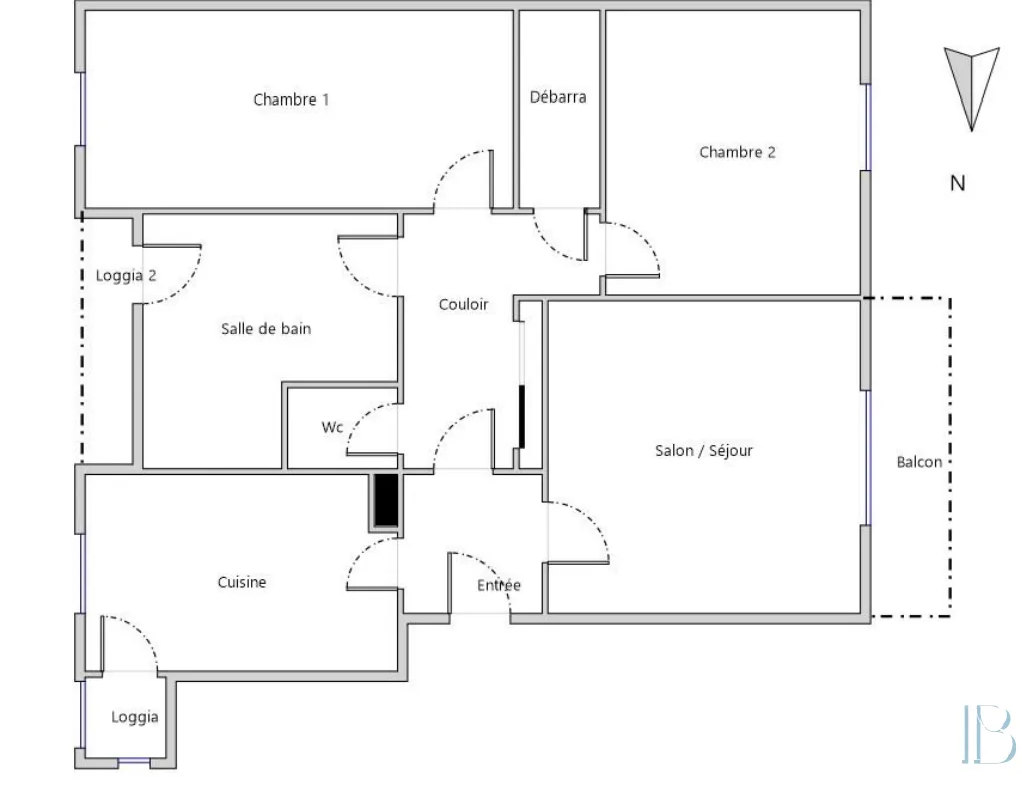 Appartement T3 à vendre à Brest - 117 000 € 