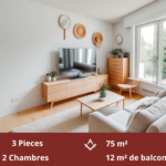 Appartement F3 à vendre à Nevers avec balcon et garage