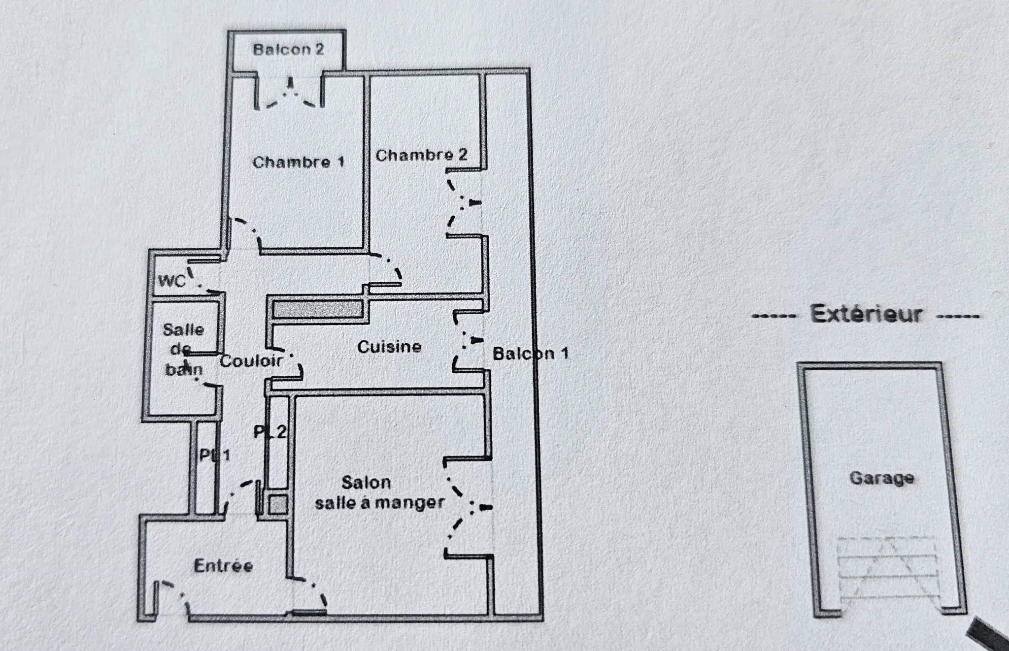 Appartement F3 à vendre à Nevers avec balcon et garage 