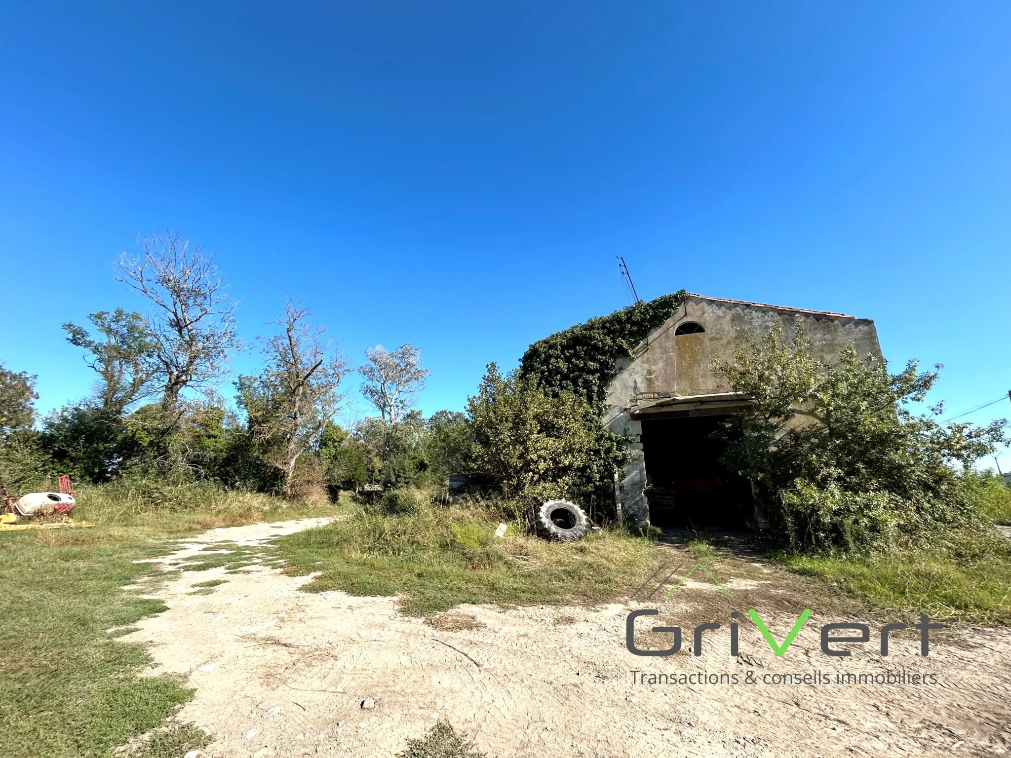 Propriété en Camargue avec Maison de 122m2, Hangar de 145m2 et Maisonnette de 55m2 