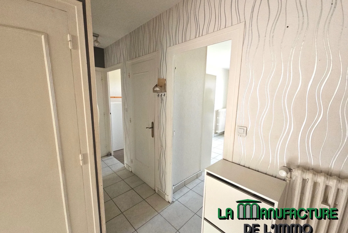 Appartement F3 traversant avec deux balcons à Saint-Étienne - Monthieu 