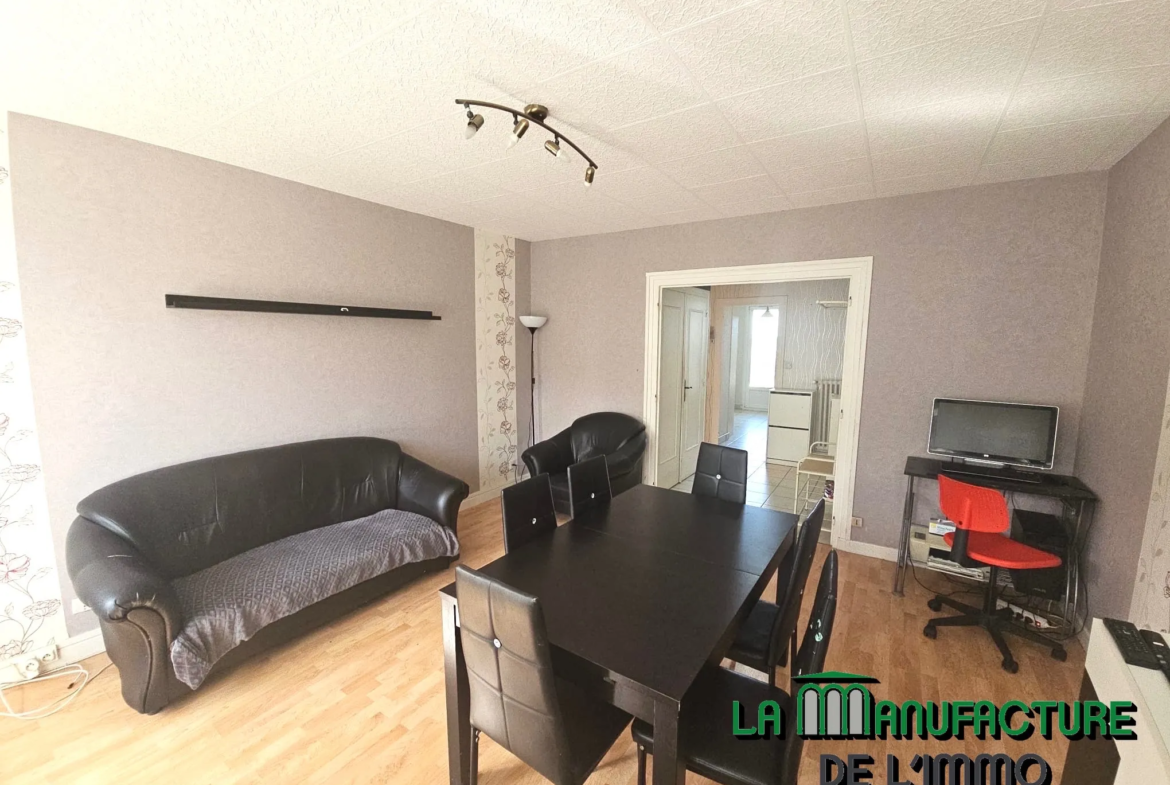 Appartement F3 traversant avec deux balcons à Saint-Étienne - Monthieu 