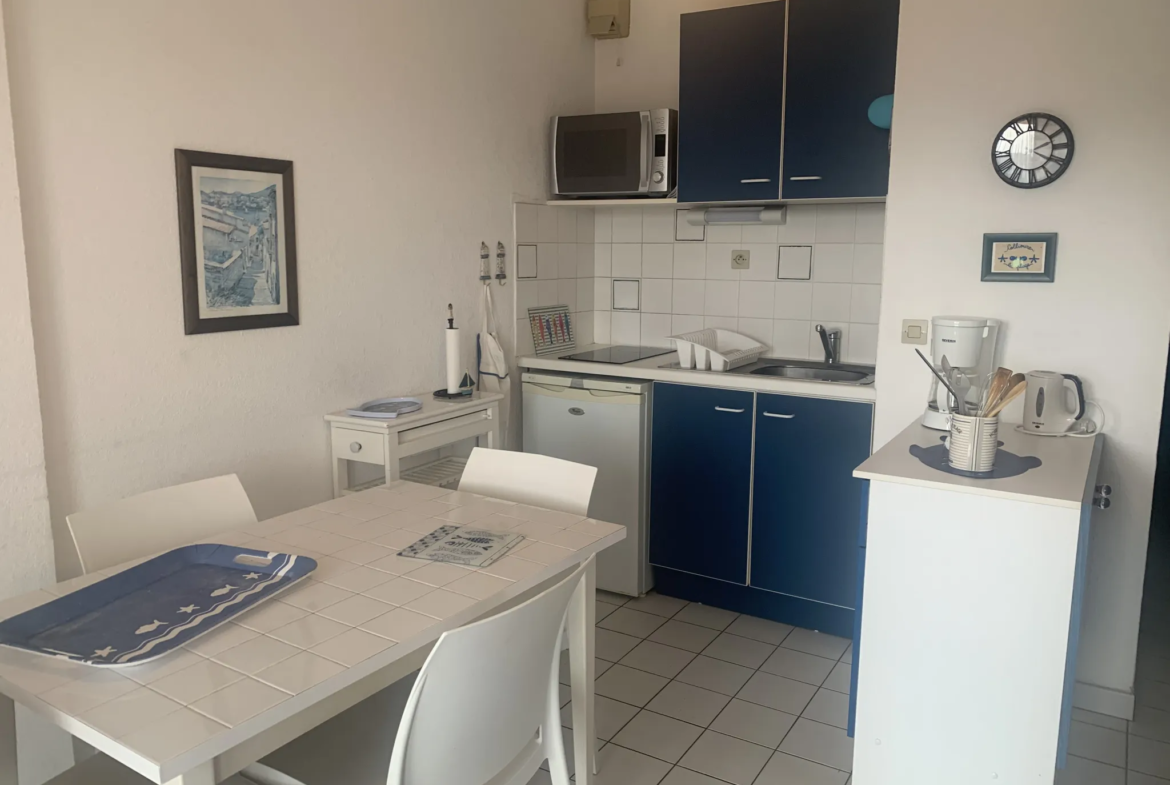 A vendre : Appartement T1 bis avec vue sur la mer à Collioure 