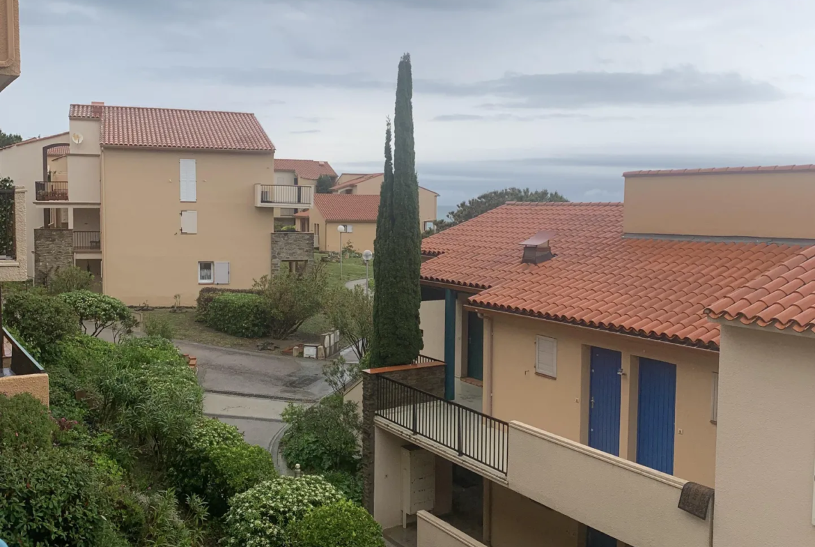 A vendre : Appartement T1 bis avec vue sur la mer à Collioure 