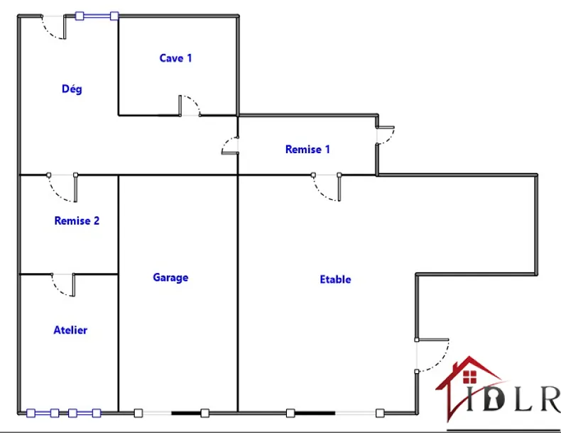 Maison de 258 m2 avec garages de 200 m2 à Laferté sur Amance 