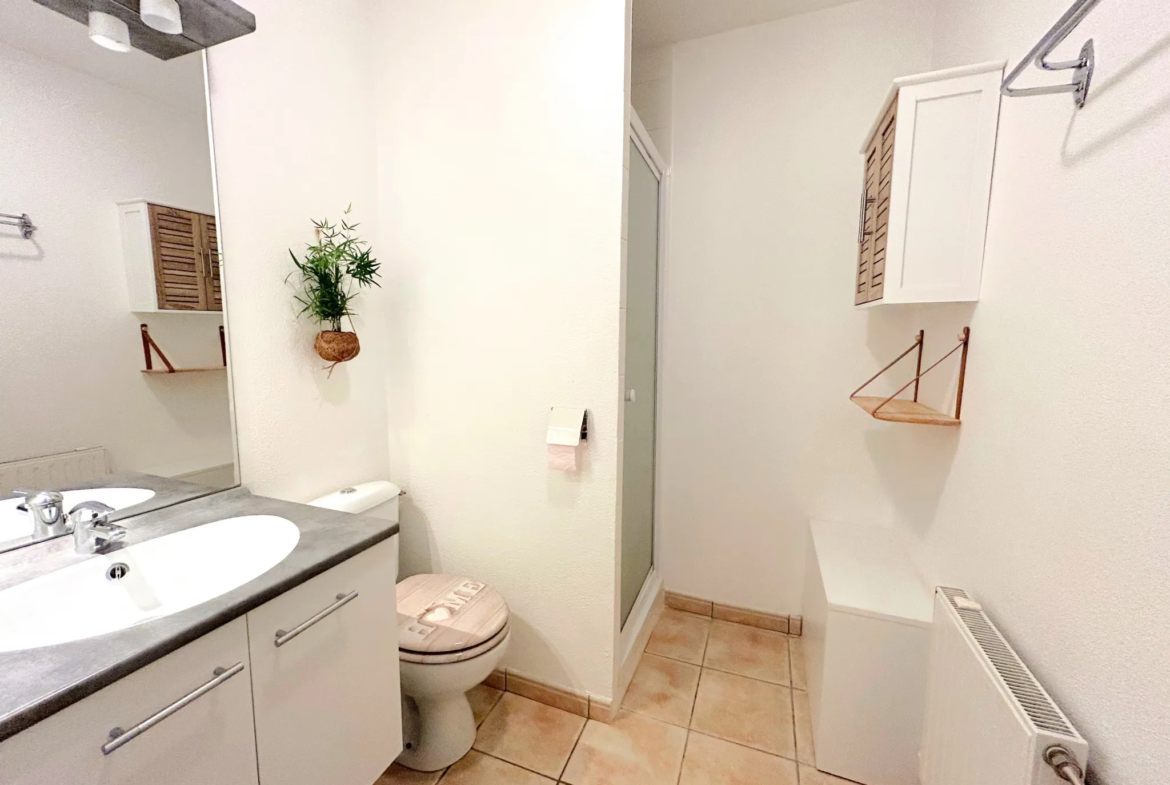 À vendre : Bel appartement F2 avec grand jardin à Saint-Genest-Lerpt 