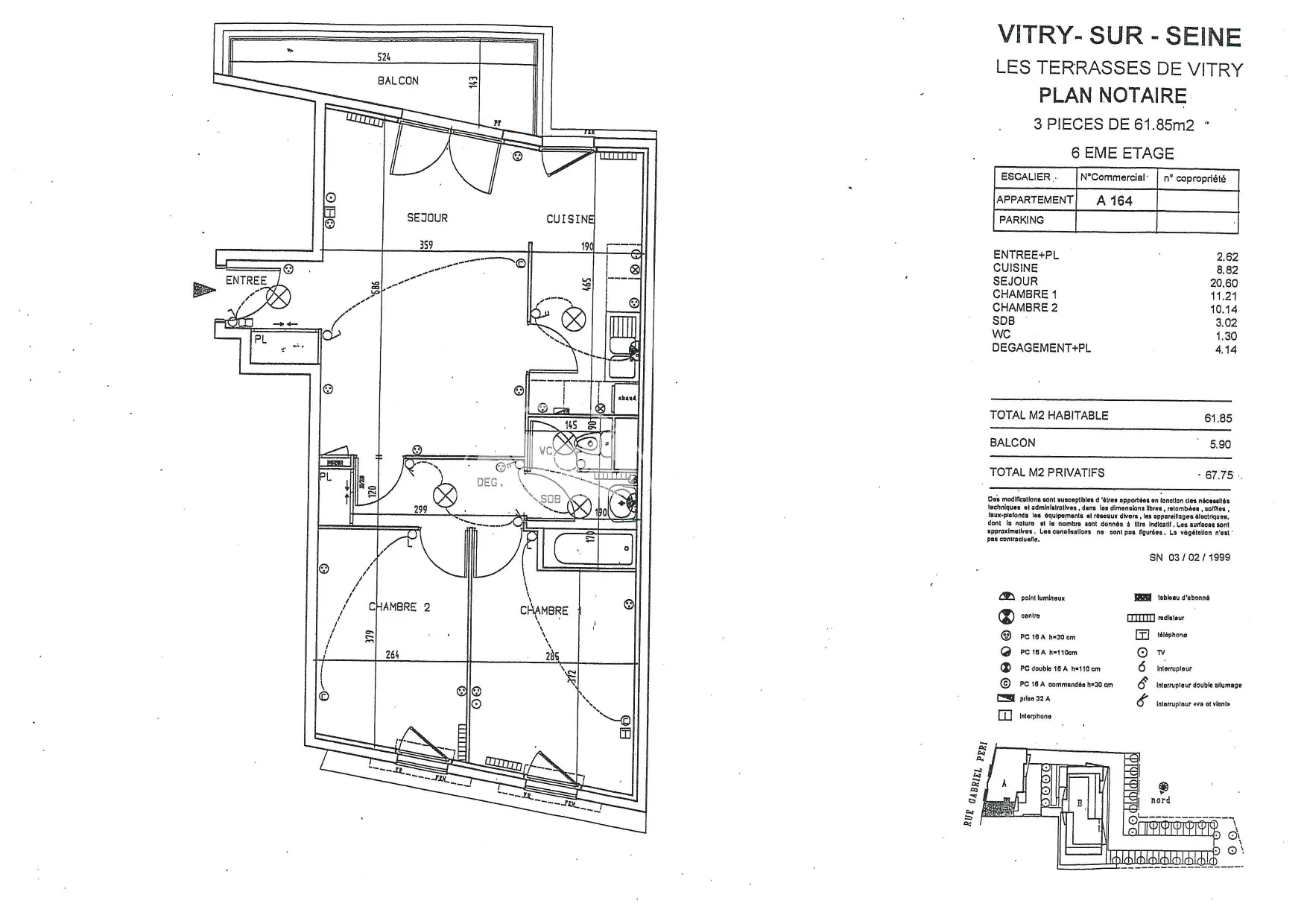 À Vitry-Sur-Seine, appartement dernier étage avec balcon 